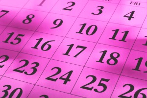 Розовый календарь