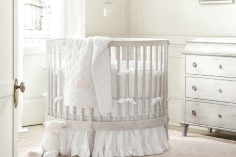 Круглая кроватка для новорожденных