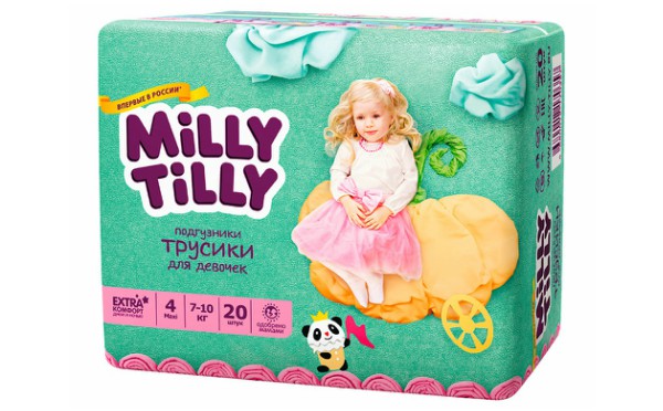 Подгузники для девочек Milly Tilly