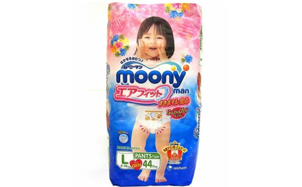 Подгузники для девочек Moony