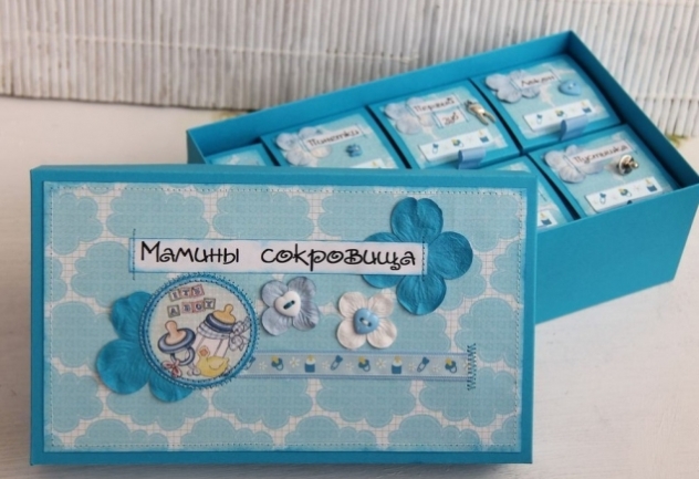 коробка с памятными вещами - способ оставить память о первых месяцах жизни ребенка