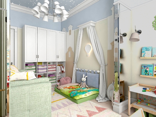 дизайн детской комнаты по монтессори