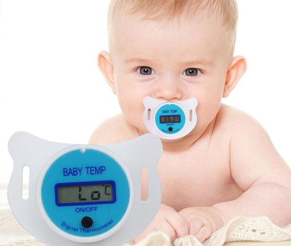 Соска-термометр - приспособление для новорожденных, которое облегчит маме жизнь