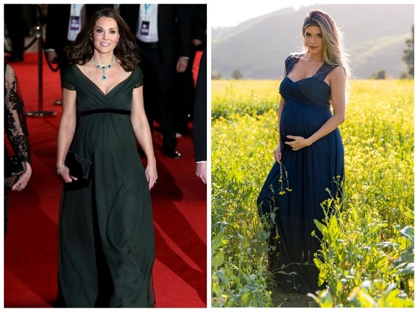 платья в стиле «ампир» с завышенной талией - самые стильные вещи для беременных