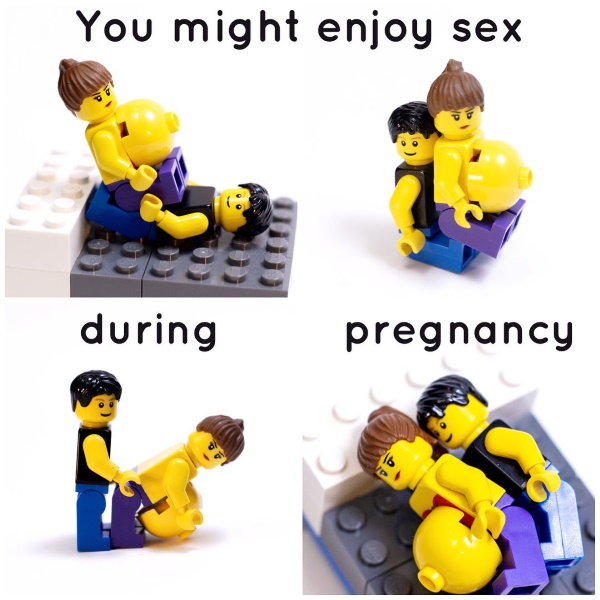Акушерка рассказывает о беременности с помощью Лего